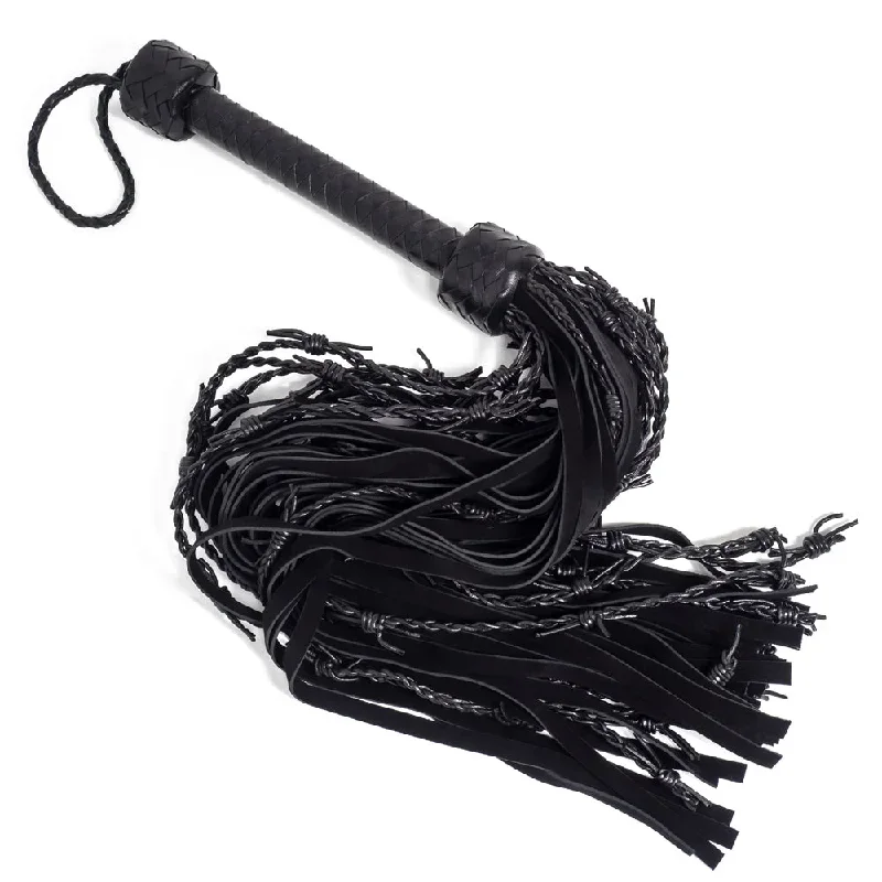 zorba-leather-30-inch-polished-suede-barbed-tail-flogger