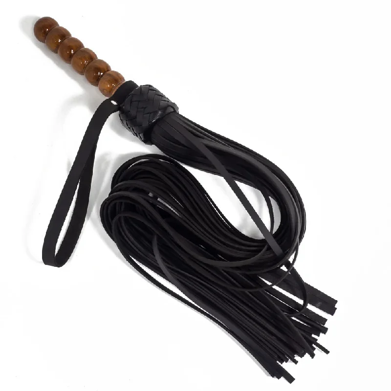 zorba-leather-flogger-with-beaded-wooden-handle