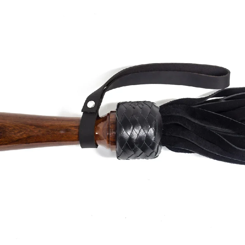 zorba-leather-suede-flogger-with-polished-wooden-handle