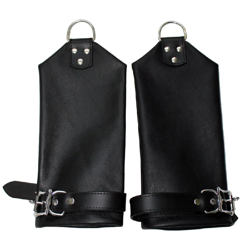 Zorba Lockable Leather Bondage Mittens