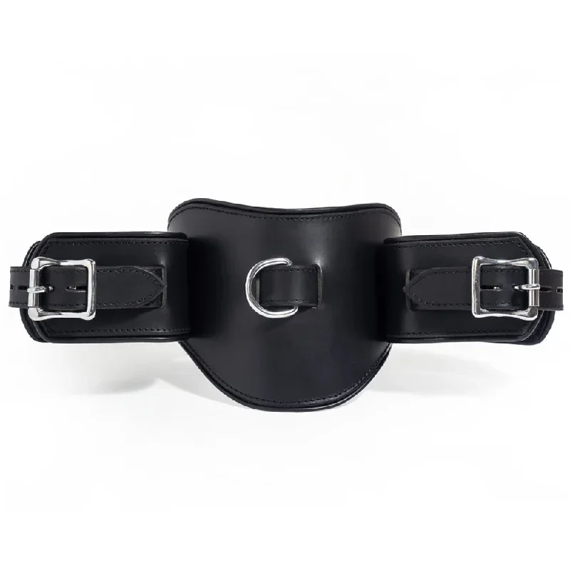 zorba-lockable-padded-leather-posture-collar-with-attached-wrist-cuffs