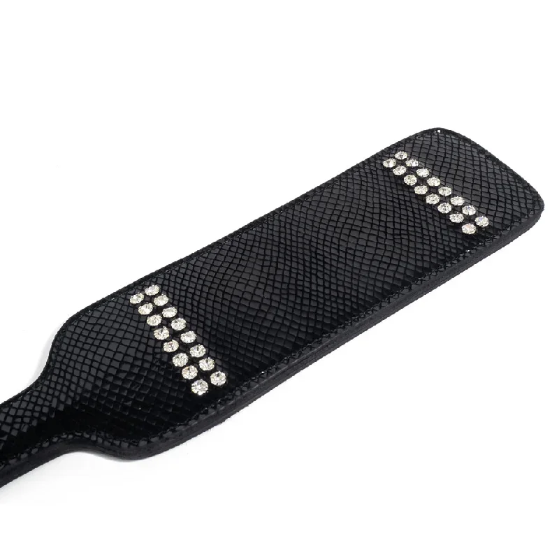 zorba-patent-leather-rhinestone-snakeskin-textured-spanking-paddle