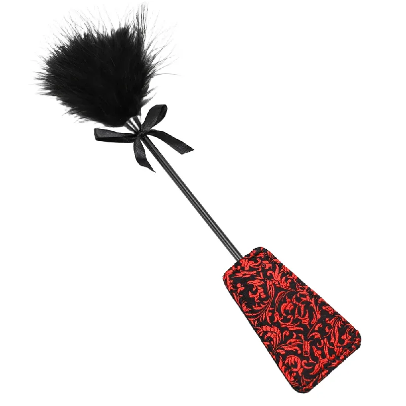 ZYL Dual-Ended Feather Tickler & Filigree Riding Crop