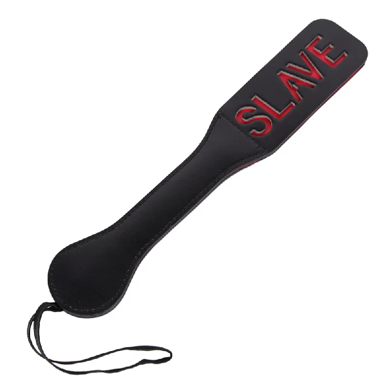 ZYL Faux Leather Slave Imprint Spanking Paddle